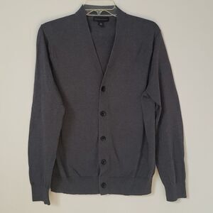 Banana Republic Sweater Mens Cashmere Silk Cotton Blend V Neck Grandpa Cardigan